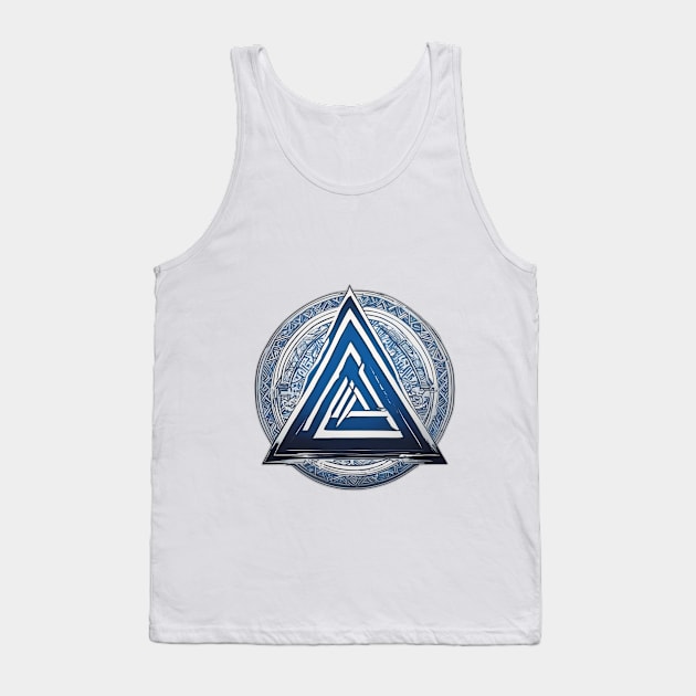 Mystical Triangular Emblem with Norse Patterns No. 915 Tank Top by cornelliusy